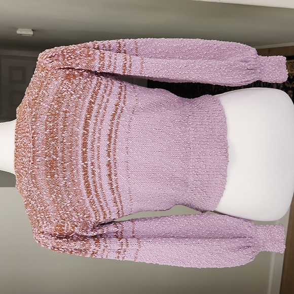 J Crew Reversible Space-Dyed Cardigan Sweater in Dusty Mauve S - Picture 7 of 17